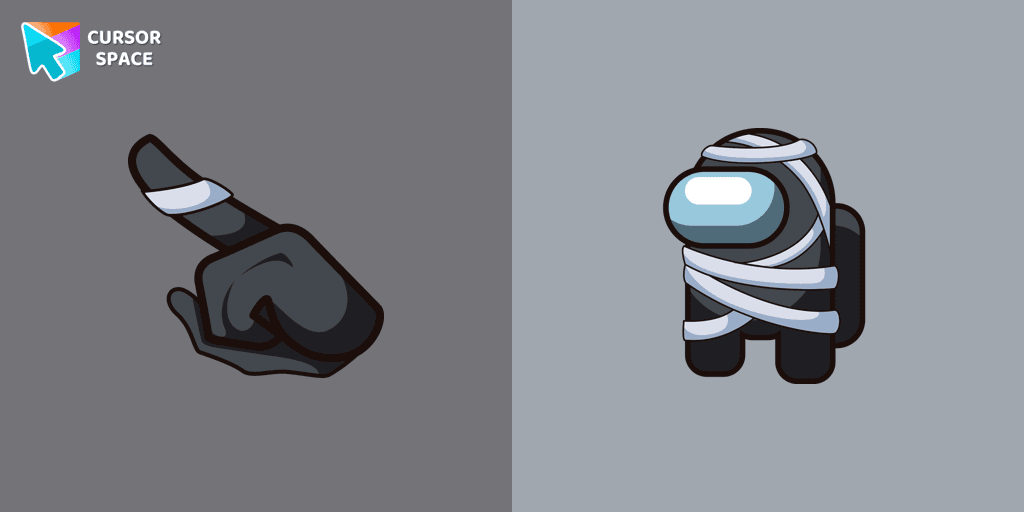 Among Us Mummy Character cursor pack